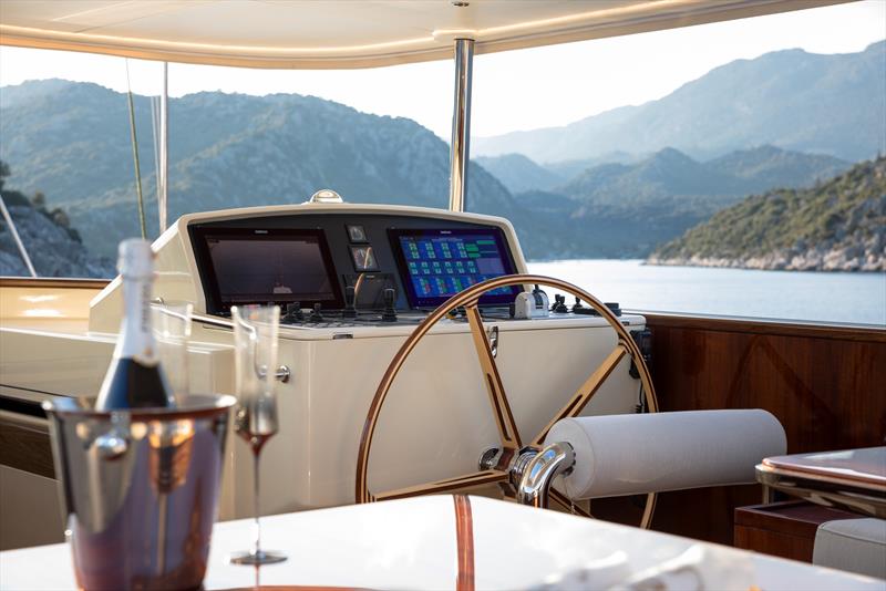 62m flagship SIMENA photo copyright Jeff Brown taken at  and featuring the Cruising Yacht class