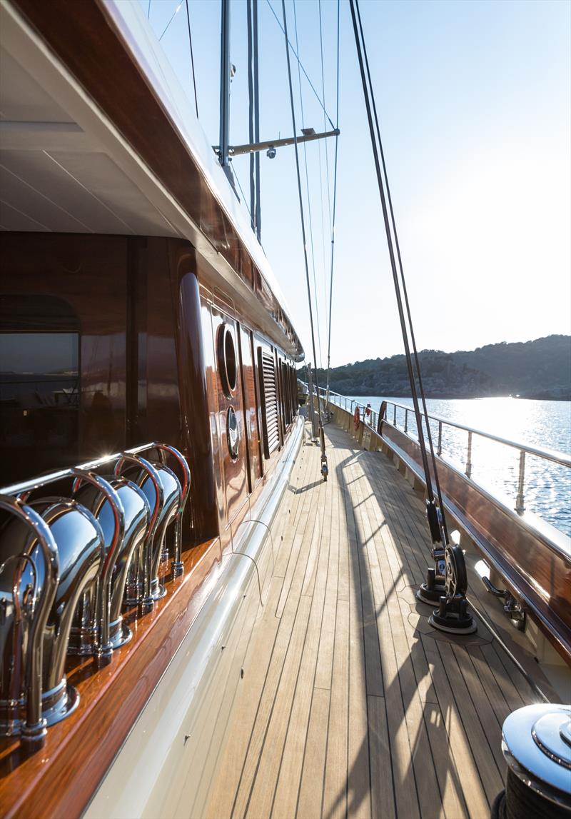 62m flagship SIMENA photo copyright Jeff Brown taken at  and featuring the Cruising Yacht class