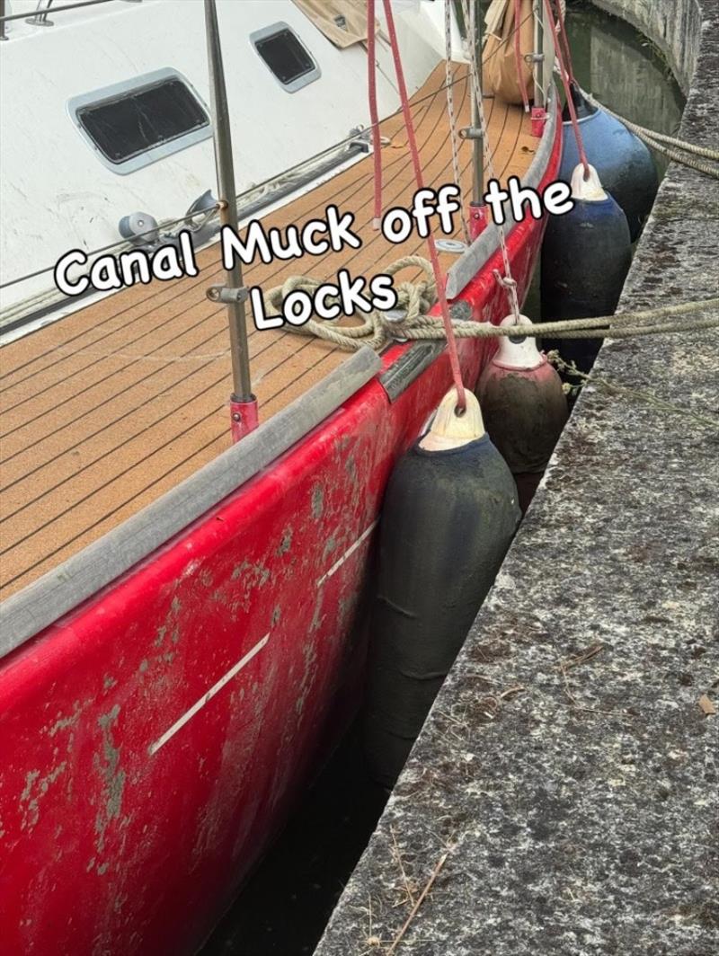 Canal muck off the locks - photo © SV Red Roo
