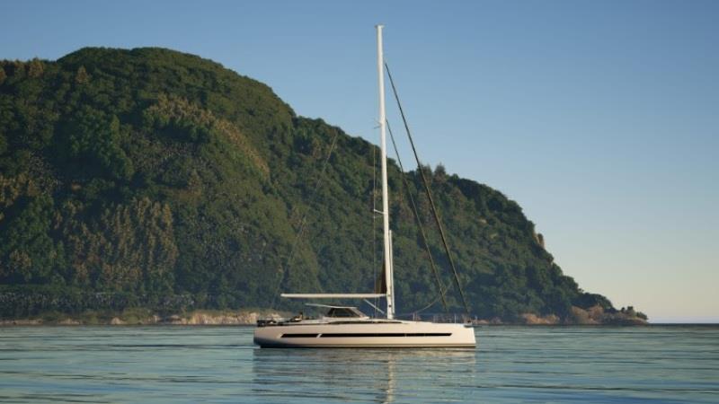 AMEL 50.2. 3D rendering: Berret-Racoupeau Yacht Design photo copyright AMEL taken at  and featuring the Cruising Yacht class