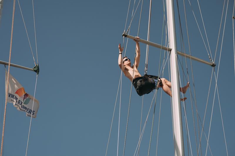 Rigging inspection photo copyright Viking Explorers Rally taken at  and featuring the Cruising Yacht class
