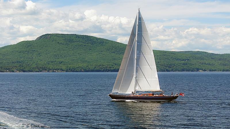 Although trialing near where she was built in Rockport, Maine, Ouzel is ready to explore faraway places photo copyright Tyler Fields taken at  and featuring the Cruising Yacht class