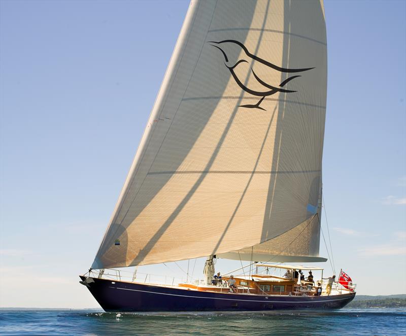Reaching and downwind, Ouzel sets a Stratis Doyle Code Zero with structured luff photo copyright Russell Kaye taken at  and featuring the Cruising Yacht class
