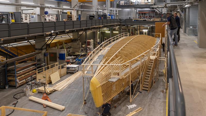 Baltic 80 Café Racer - Male plug construction in preparation for the female carbon tool photo copyright Baltic Yachts taken at  and featuring the Cruising Yacht class