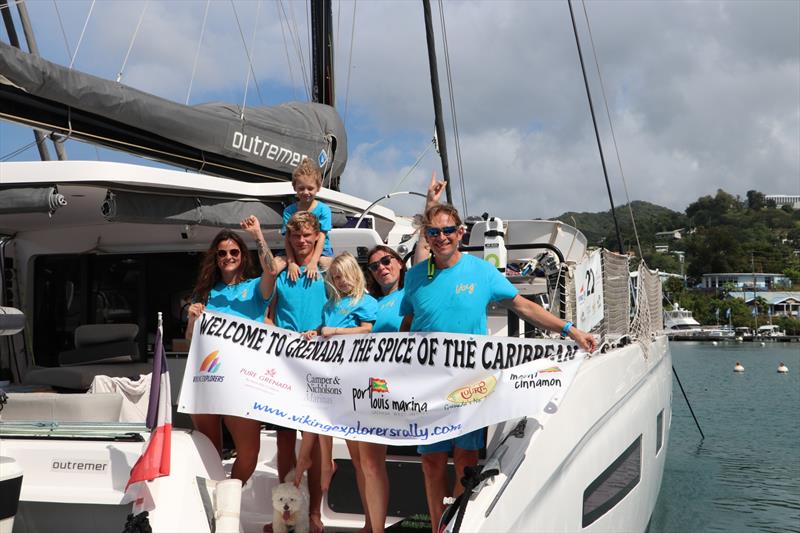 The Viking Explorers Rally returns to Camper & Nicholsons Port Louis Marina, in Grenada - Arrival of Voy, an Outremer 55 - photo © Viking Explorers Rally