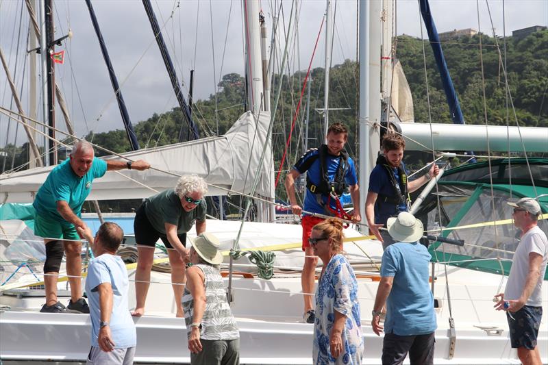 The Viking Explorers Rally returns to Camper & Nicholsons Port Louis Marina, in Grenada - Greetings on the dock - photo © Viking Explorers Rally