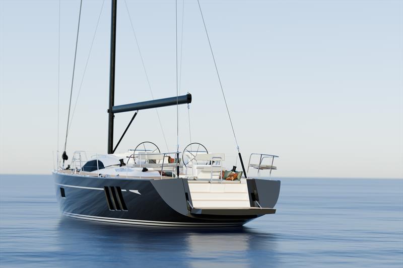 Oyster 515 - Aft with Swim Platform photo copyright Oyster Yachts taken at  and featuring the Cruising Yacht class