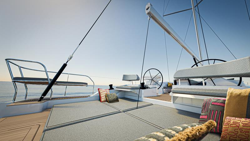 Oyster 515 - Recessed Aft Deck - Furnished photo copyright Oyster Yachts taken at  and featuring the Cruising Yacht class