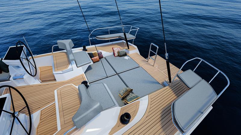 Oyster 515 - Recessed Aft Deck photo copyright Oyster Yachts taken at  and featuring the Cruising Yacht class
