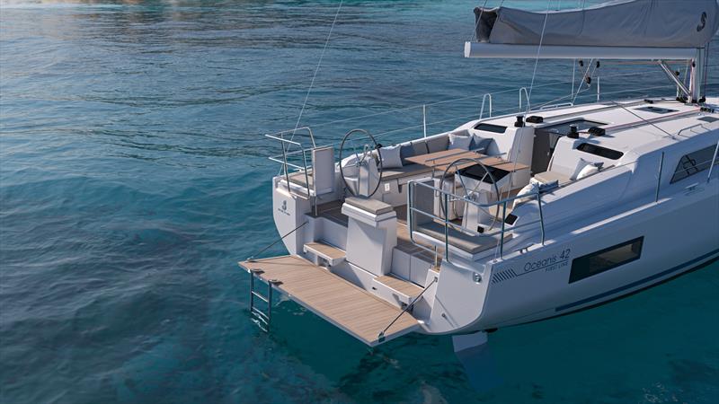 Oceanis 42 renderings photo copyright Beneteau Asia Pacific taken at  and featuring the Cruising Yacht class