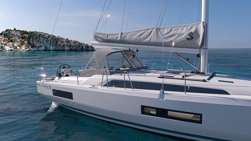 Oceanis 42 renderings photo copyright Beneteau Asia Pacific taken at  and featuring the Cruising Yacht class