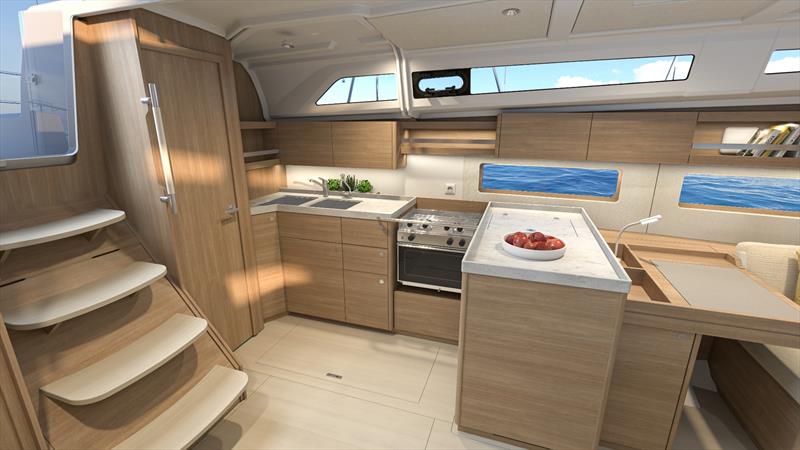 Oceanis 42 renderings photo copyright Beneteau Asia Pacific taken at  and featuring the Cruising Yacht class