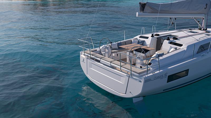 Oceanis 42 renderings photo copyright Beneteau Asia Pacific taken at  and featuring the Cruising Yacht class