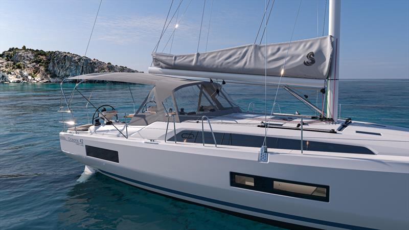 Oceanis 42 renderings photo copyright Beneteau Asia Pacific taken at  and featuring the Cruising Yacht class