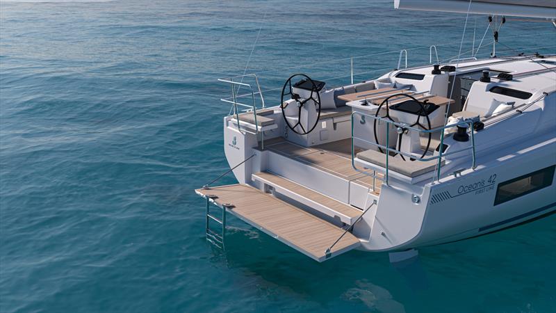 Oceanis 42 renderings photo copyright Beneteau Asia Pacific taken at  and featuring the Cruising Yacht class