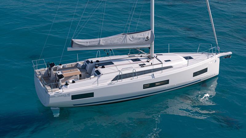 Oceanis 42 renderings photo copyright Beneteau Asia Pacific taken at  and featuring the Cruising Yacht class