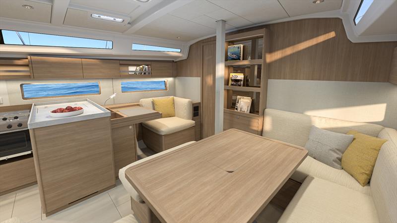 Oceanis 42 renderings - photo © Beneteau Asia Pacific