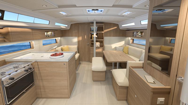 Oceanis 42 renderings - photo © Beneteau Asia Pacific