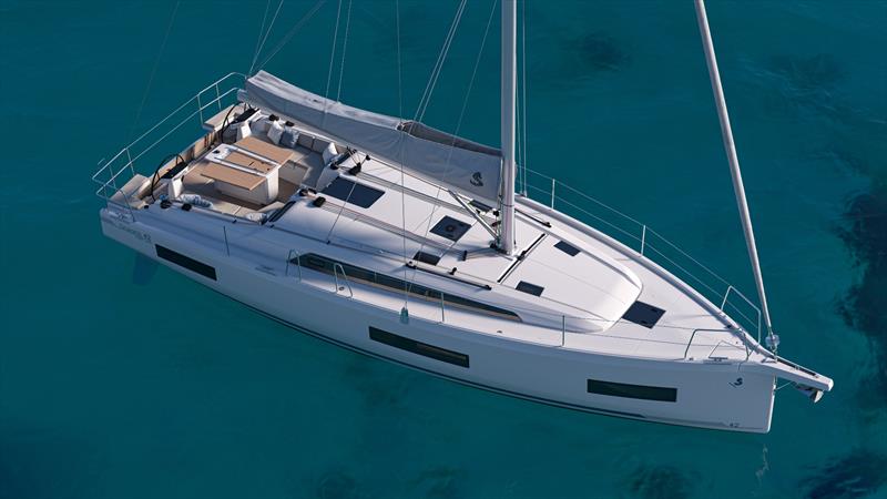 Oceanis 42 renderings photo copyright Beneteau Asia Pacific taken at  and featuring the Cruising Yacht class