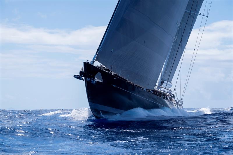 Aquarius sailing at the St. Barth's Bucket - photo © Royal Huisman