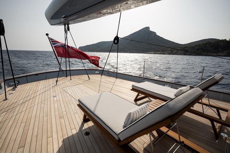 Aquarius II at anchor - photo © Royal Huisman