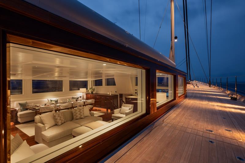 Aquarius II at anchor - photo © Royal Huisman