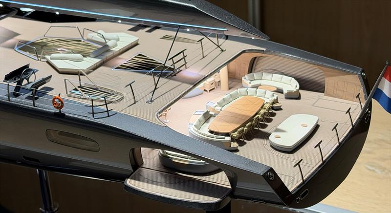 Royal Huisman's 85m (280ft) Project 410 scale model photo copyright Royal Huisman taken at  and featuring the Cruising Yacht class
