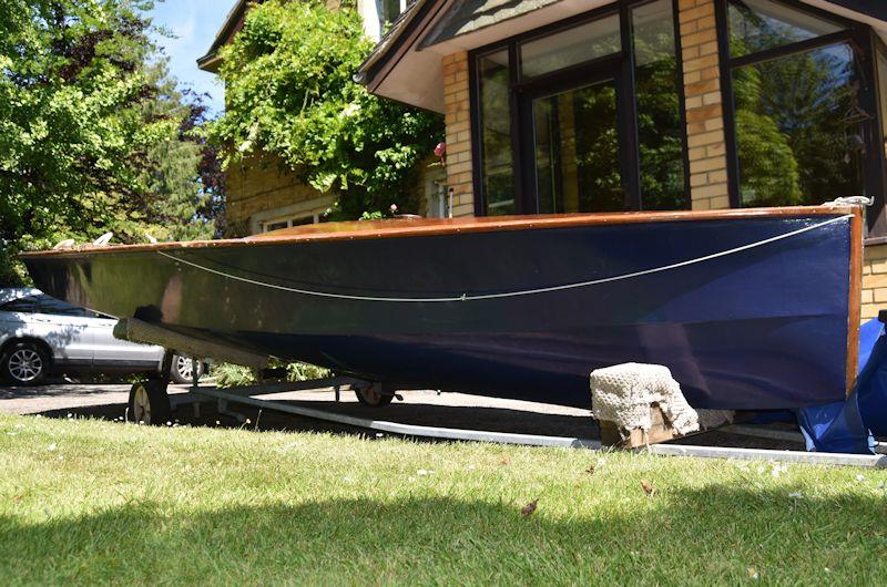 A view of the lovely lines of the hull of the Ghost dinghy - photo © David Henshall