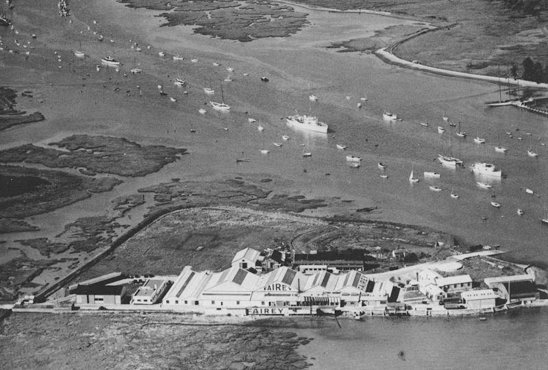 If ever there was a prime site for a boat yard, then Hamble Point has to be it photo copyright Fairey Marine taken at  and featuring the Classic & Vintage Dinghy class