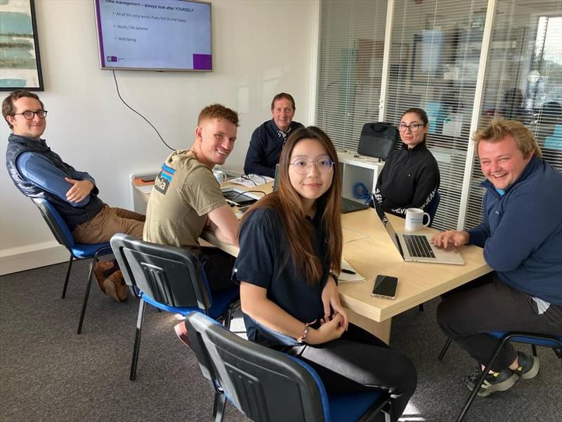 Yue, Vasi and a cohort of Cyclops graduates during an Innovate UK training session - photo © Cyclops Marine