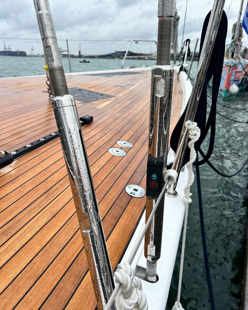 Cyclops smarttune wireless load sensor onboard Oyster 595 - photo © Cyclops Marine