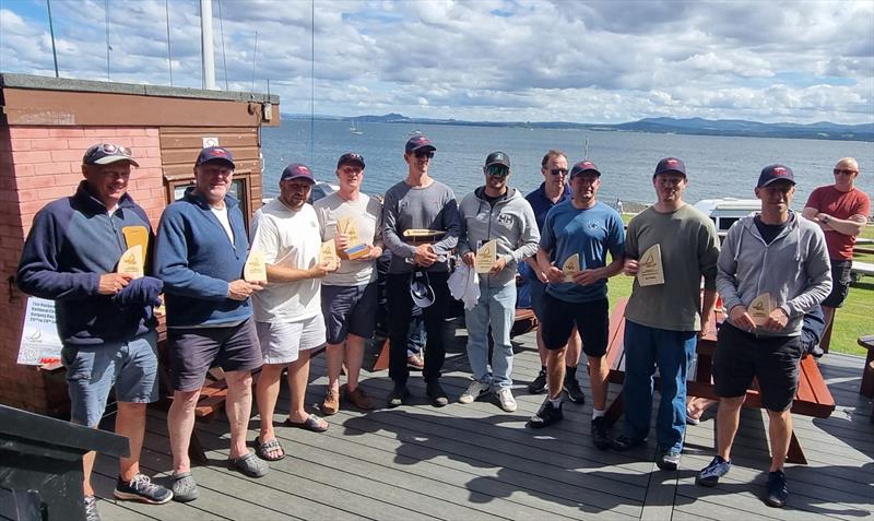 Prize winners in the Harken Devoti D-Zero 2026 Nationals at Dalgety Bay - photo © David Valentine