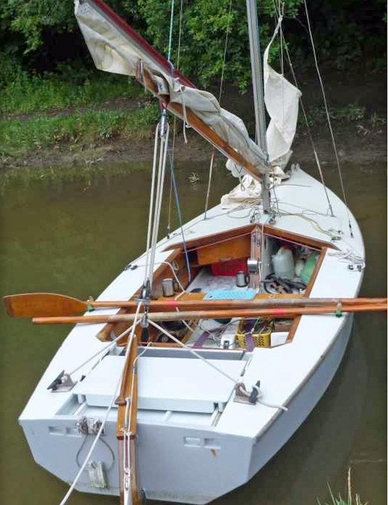 'The Grey Boat' cockpit photo copyright John Perry taken at  and featuring the Dinghy Cruising Association class