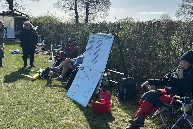 The fleet and course board - DF95 National Championship at Lincoln - photo © Nigel Barrow