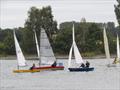 Border Counties Midweek Sailing at Shotwick Lake - Off down the reach © Brian Herring