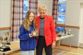 Liz Train presenting Ida Iglehart with the Cadet Boat Handling Trophy &copy; Nicola McColm