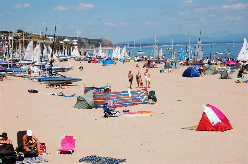 Abersoch Week captures perfectly that family/racing balance. You sail either in the morning or the afternoon, the rest of the time you're on the beach! photo copyright David Henshall taken at South Caernarvonshire Yacht Club and featuring the Dinghy class