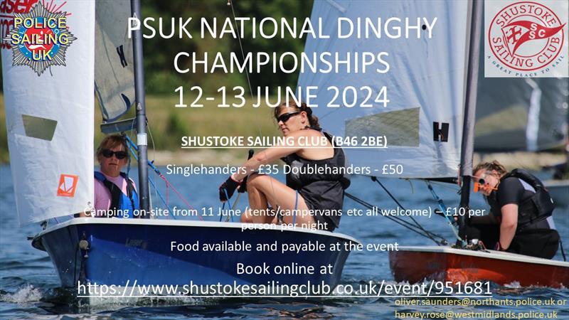 Police Sport UK National Dinghy Championships 2024 photo copyright Police Sailing UK taken at Shustoke Sailing Club and featuring the Dinghy class