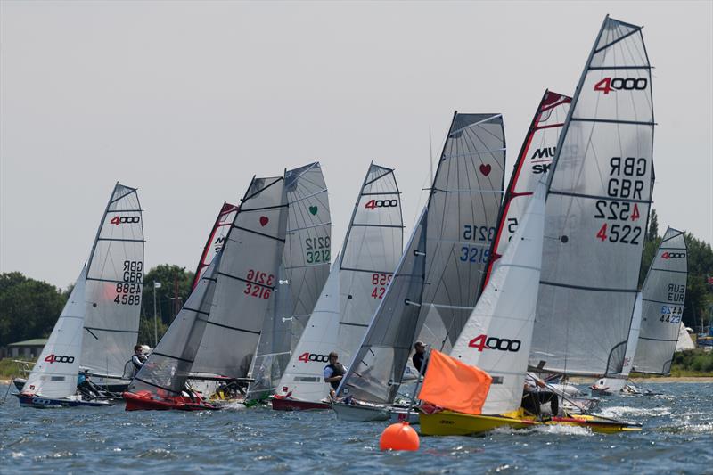 Race 2 start - Grafham Asymmetric Challenge photo copyright Paul Sanwell / OPP taken at Grafham Water Sailing Club and featuring the Dinghy class