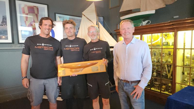 Meteor (GBR403), Pete Cooke, Torvar Mirsky, Frederico Melo wins the British Dragon South West Championship at Torbay photo copyright Emma York taken at Royal Torbay Yacht Club and featuring the Dragon class