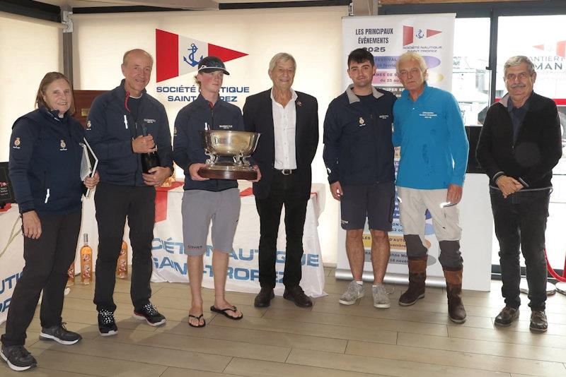 'Bluebottle' is the first ever GBR team to claim the Marblehead trophy photo copyright SNST taken at Société Nautique de Saint-Tropez and featuring the Dragon class