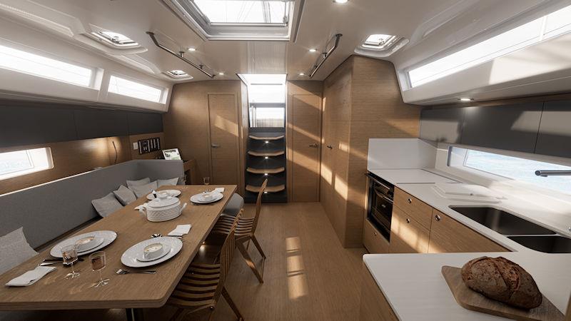 Elan Impression 43 saloon - photo © Elan Yachts