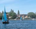 Mike and Lucy Goodwin during the Enterprise Open at Midland Sailing Club © Kevin Hopkins