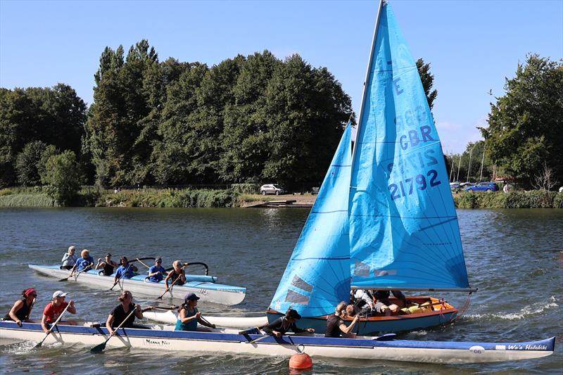 The perils of a Thames start line (race 3) - Minima Regatta 2025 - photo © Eileen Barry