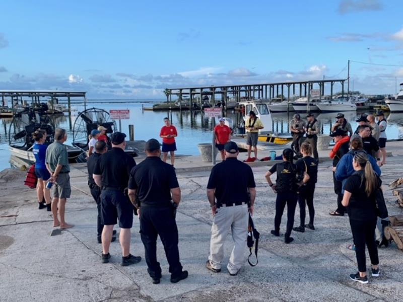 Dolphin rescue team during morning briefing photo copyright TMMSN taken at  and featuring the Environment class