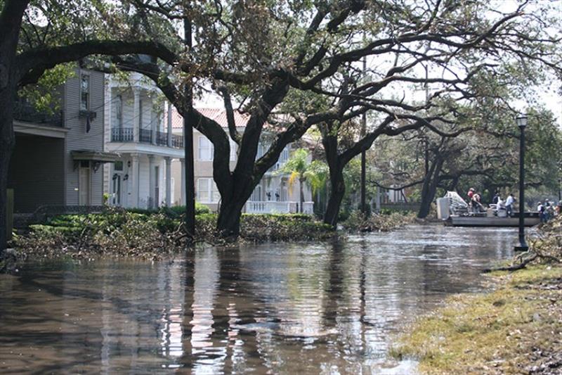 The biggest impact of Hurricane Katrina came not from its winds, but from its large size and significant storm surge photo copyright Bernard / stock.adobe.com. taken at  and featuring the Environment class