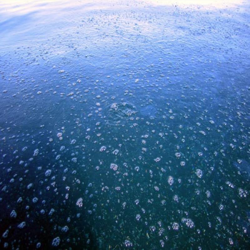 Oil and methane bubble to the ocean's surface from natural seeps of Coal Oil Point, California - photo © Dave Valentine, University of California Santa Barbara