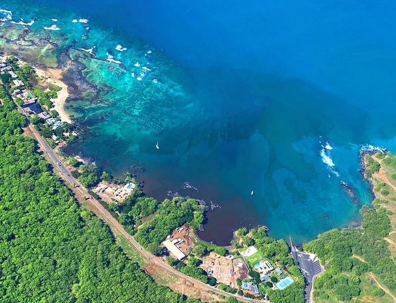 Development along the coastline can lead to increased runoff of sediment and pollution that are harmful to coral reef ecosystems - photo © Arizona State University / Global Airborne Observatory