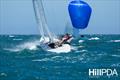 John Bertrand's Triad2020 sending it in the big Adelaide breeze - 2023 Australian Etchells Championship © Jack Fletcher