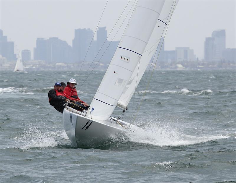 Havoc won the day - Iain Murray, Colin Beashel and Richie Allanson on day 1 of the 2020 Etchells Australian Championship - photo © John Curnow